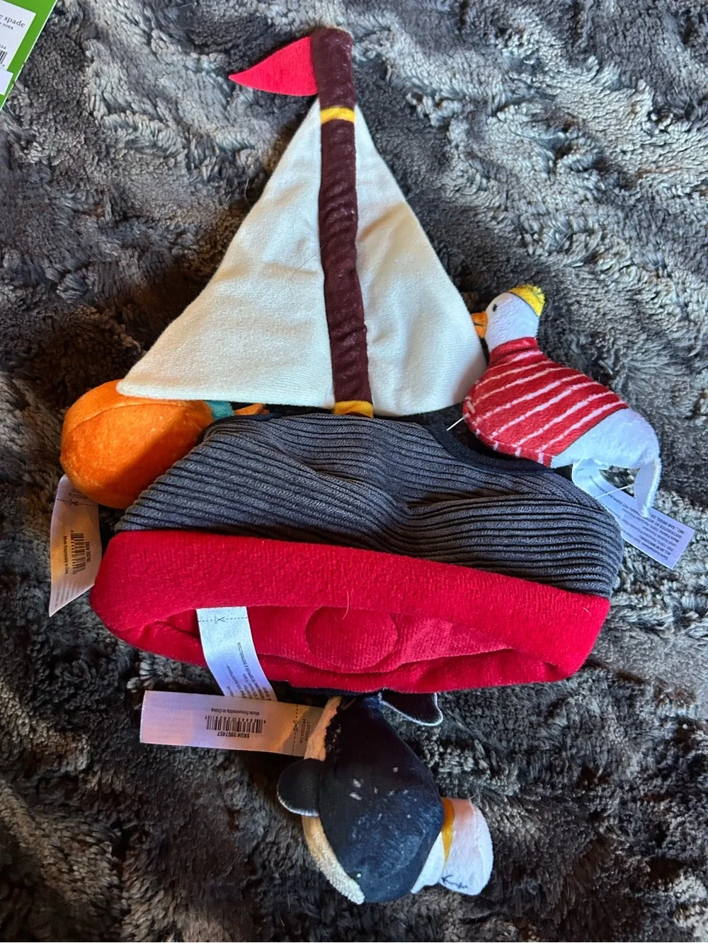 Started As A Bottle Sailboat Burrow Plush Toy
